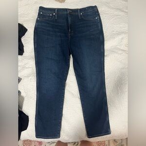 Madewell perfect vintage Jean Dark Blue Straight Leg Jeans